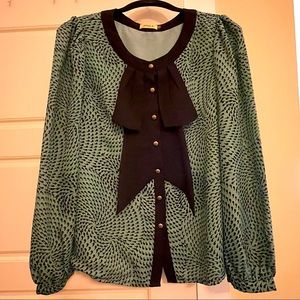 Max C Secretary Bow Blouse